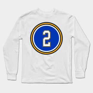 The Al MacInnis Number 2 Jersey St Louis Blues Inspired Long Sleeve T-Shirt